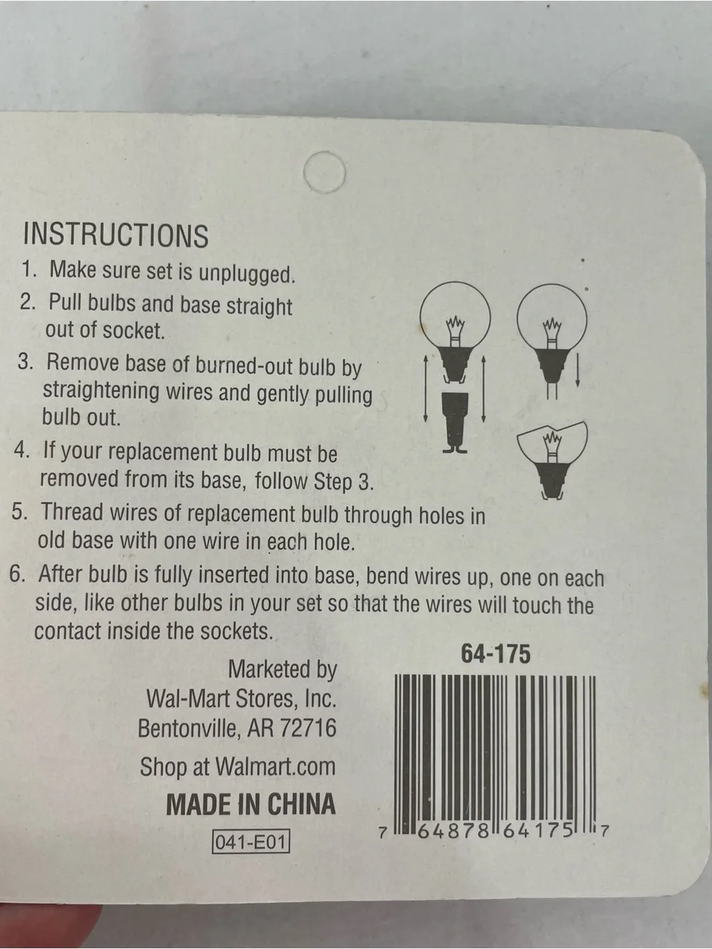 20 Packs Holiday Time G25 3.5V Replacement Christmas Bulbs 60 Bulbs NOS
